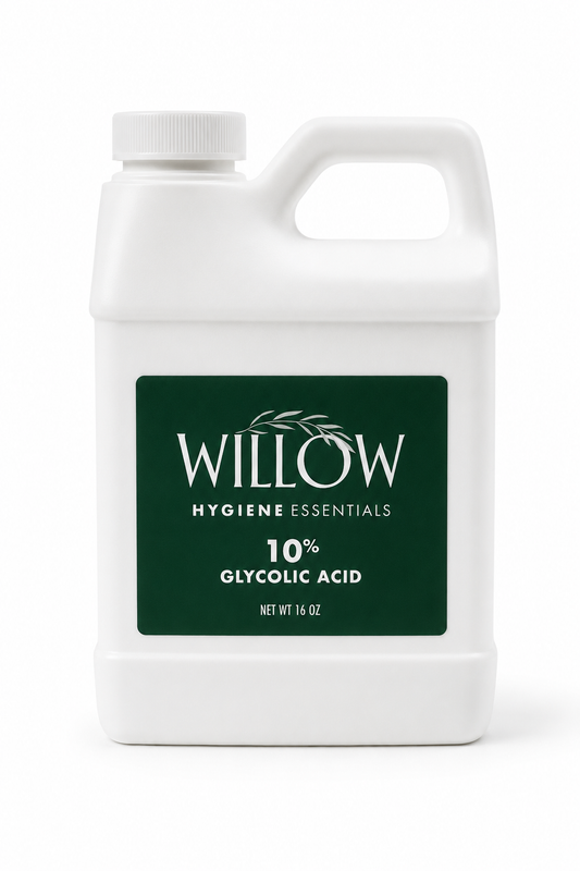 Glycolic Acid 10%, Pure Glycolic Acid Liquid, Glycolic Acid for Makeup, Serum, Toner & Lotion, Industrial Cosmetic Application, Skin & Hair Care Product, Glycolic Acid Bulk, Manufactured in USA, 16 oz