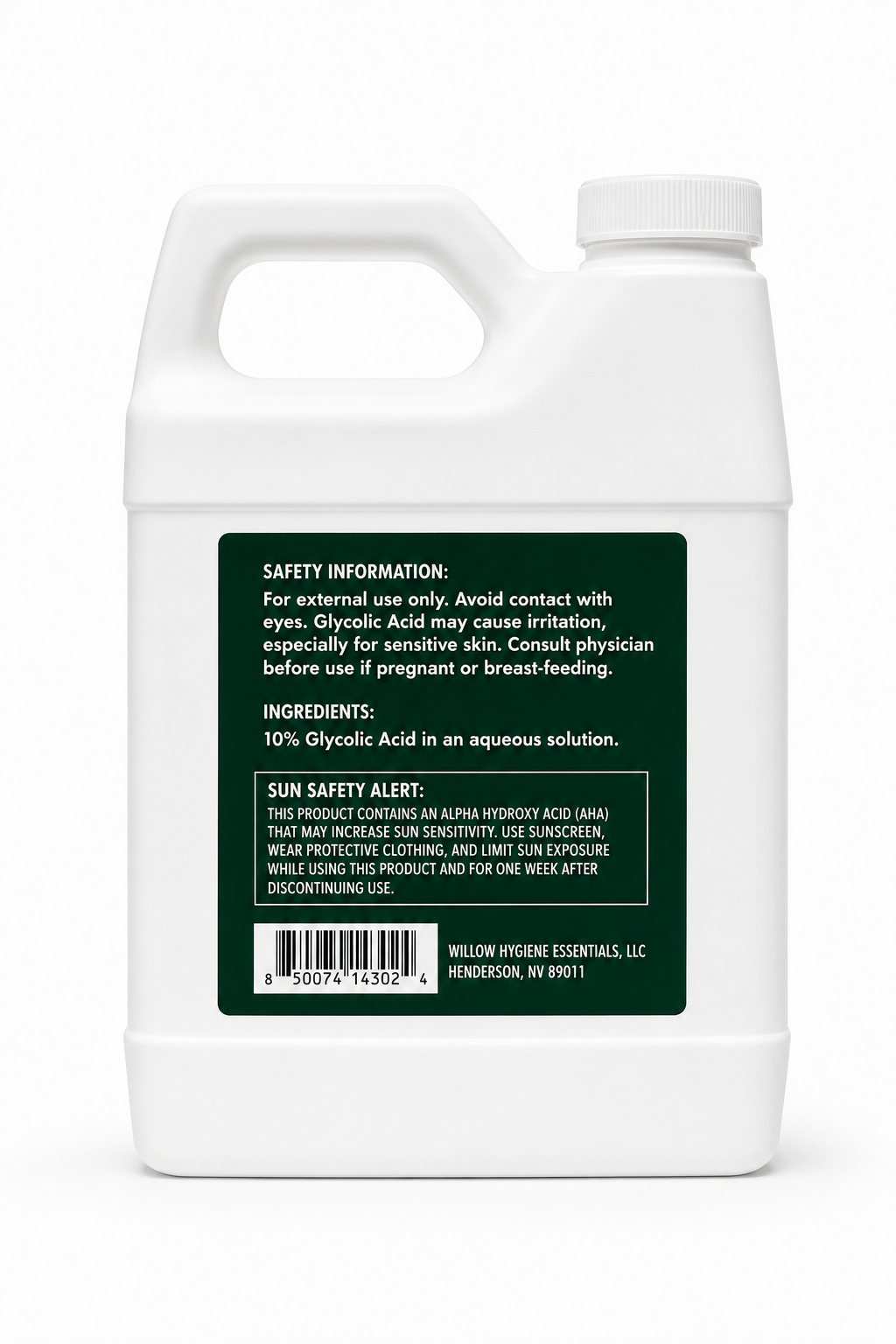 Glycolic Acid 10%,Pure Glycolic Acid Liquid, Glycolic Acid for Makeup, Serum, Toner & Lotion, Industrial Cosmetic Application, Skin & Hair Care Product, Glycolic Acid Bulk, Manufactured in USA, 32 oz